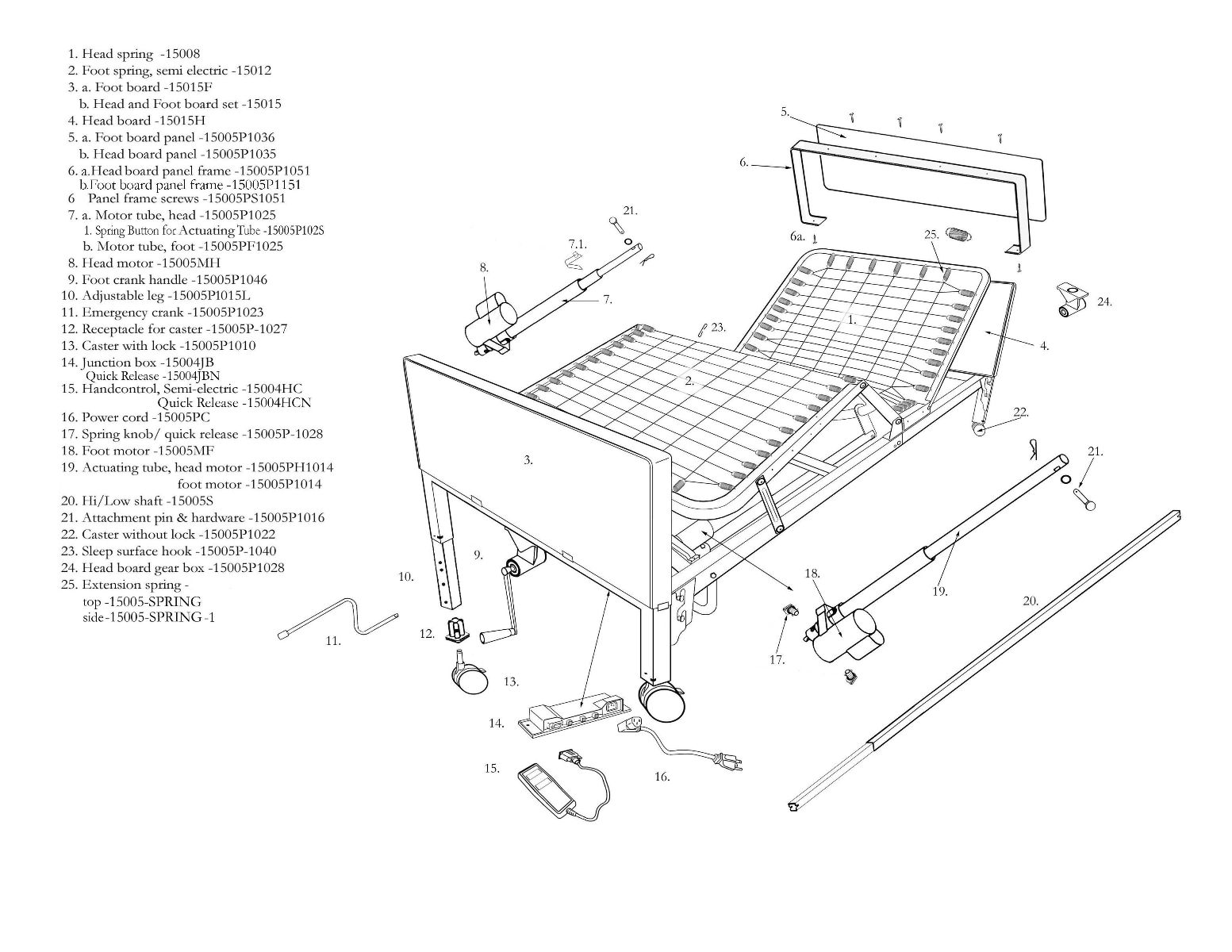 Replacement Parts For Hospital Bed At Peggy Lanier Blog